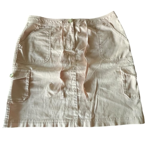 🩷LL Bean “Favorite Fit” size 12 chino skirt with stretch in blush pink. NICE!! - Picture 2 of 7